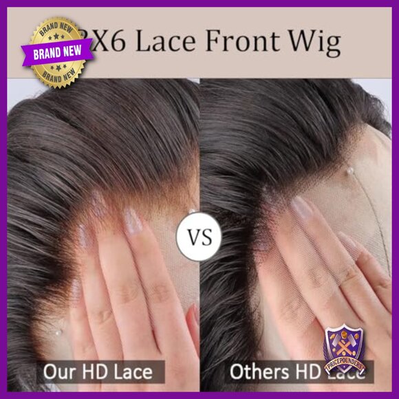 30 Inch Brazilian Curly Human Hair Wig 13x6 HD Lace Front 180 Density